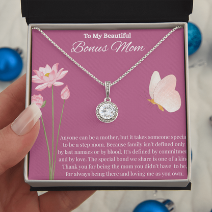 Bonus Mom Gift for Step Mother Gift from Bride, step mom gift for stepmom necklace, step mom wedding gift - Eternal Hope Necklace